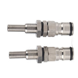 2pcs/ Set Stainless Steel Sturdy Keg Beer Ball Lock Post Connector - Close-Up Angle