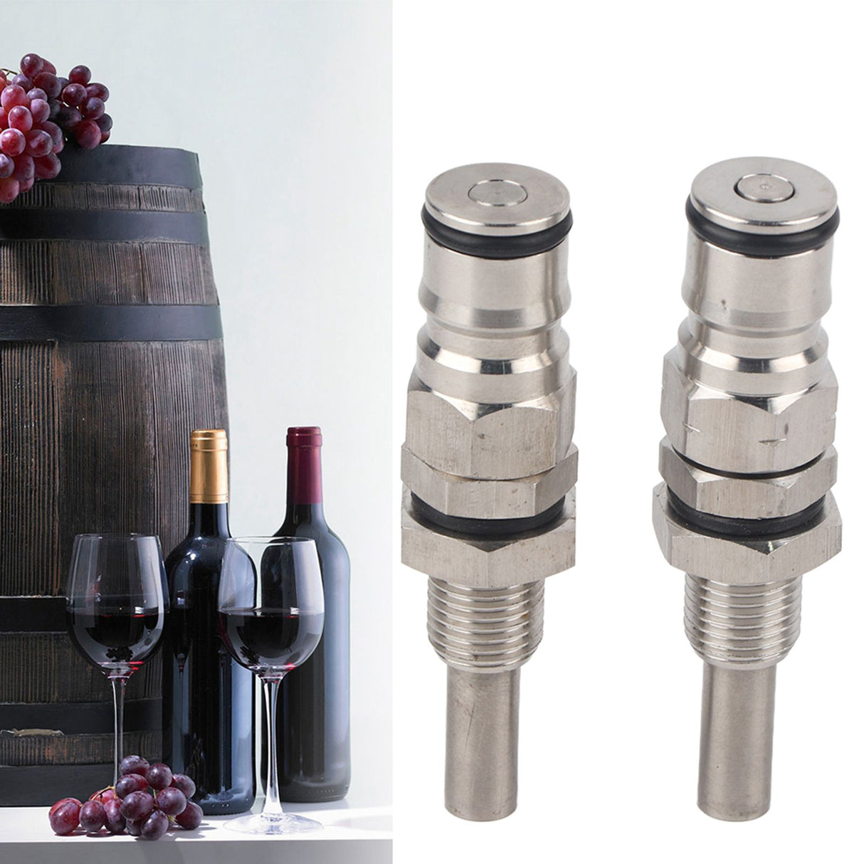 2pcs/ Set Stainless Steel Sturdy Keg Beer Ball Lock Post Connector