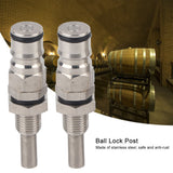 2pcs/ Set Stainless Steel Sturdy Keg Beer Ball Lock Post Connector - Extra Image