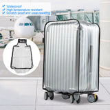 PVC Transparent Dust Proof Luggage Suitcase Cover Waterproof Trolley Case Protecter 28in - Low Angle