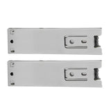 2pcs 5in Mini Short Drawer Slides Furniture Guide Rail Full Extension Kitchen Cupboard Hardware - 45-Degree Angle
