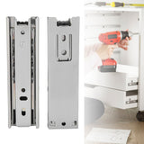 2pcs 5in Mini Short Drawer Slides Furniture Guide Rail Full Extension Kitchen Cupboard Hardware