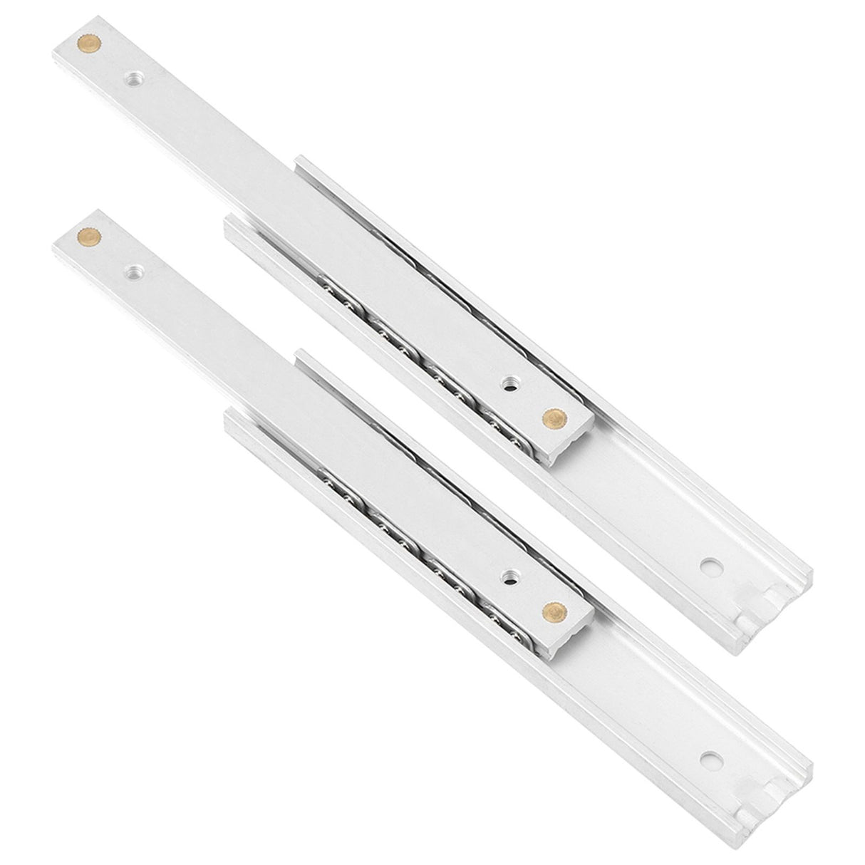 2pcs/ Set Mini Aluminum Alloy Durable Smooth Slideway for Drawer Cabinet(100mm)
