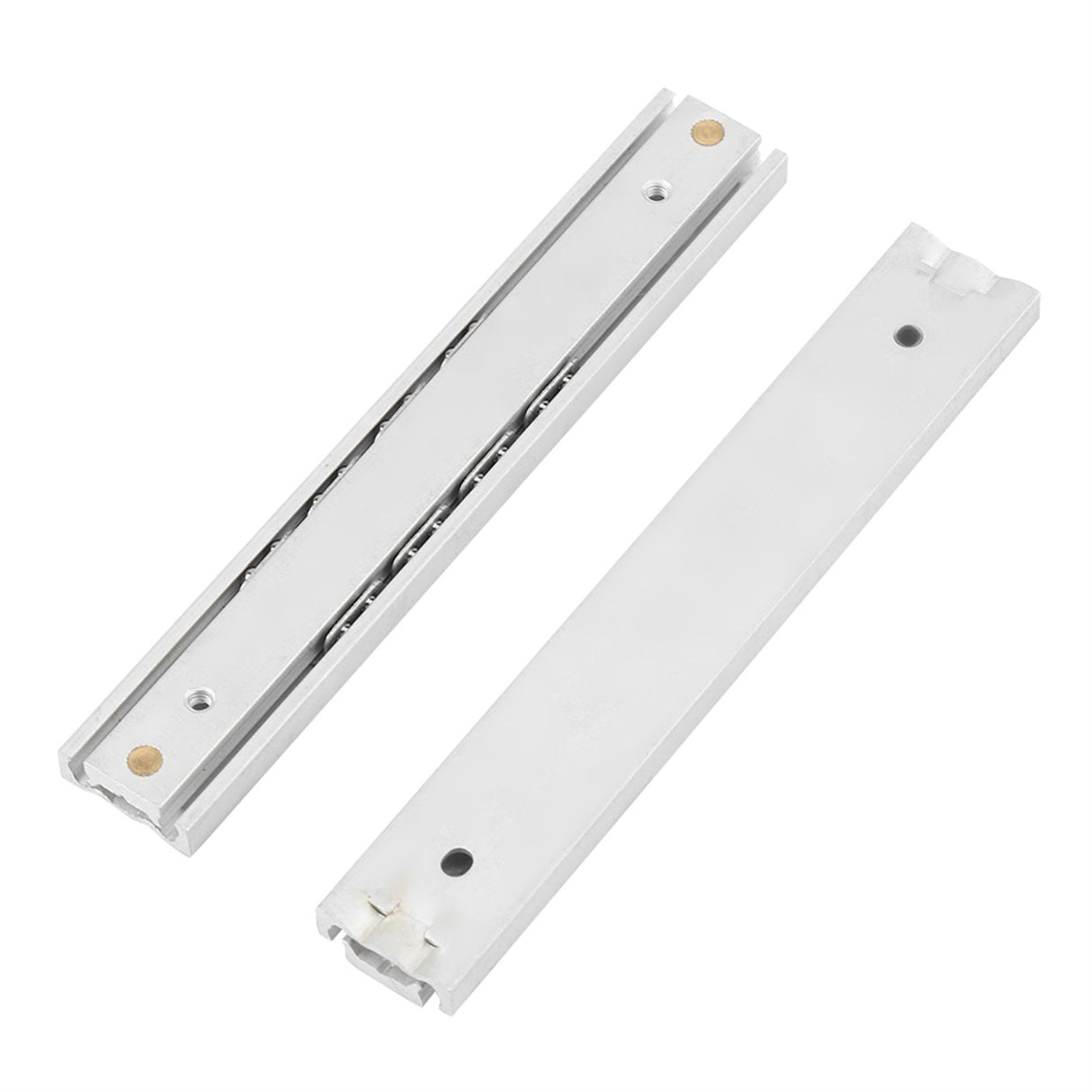 2pcs/ Set Mini Aluminum Alloy Durable Smooth Slideway for Drawer Cabinet(100mm)