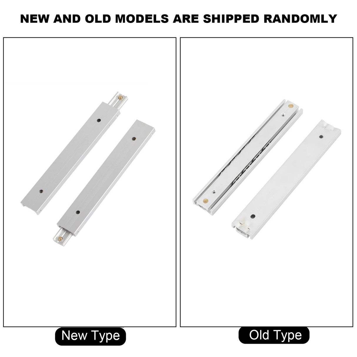 2pcs/ Set Mini Aluminum Alloy Durable Smooth Slideway for Drawer Cabinet(100mm)