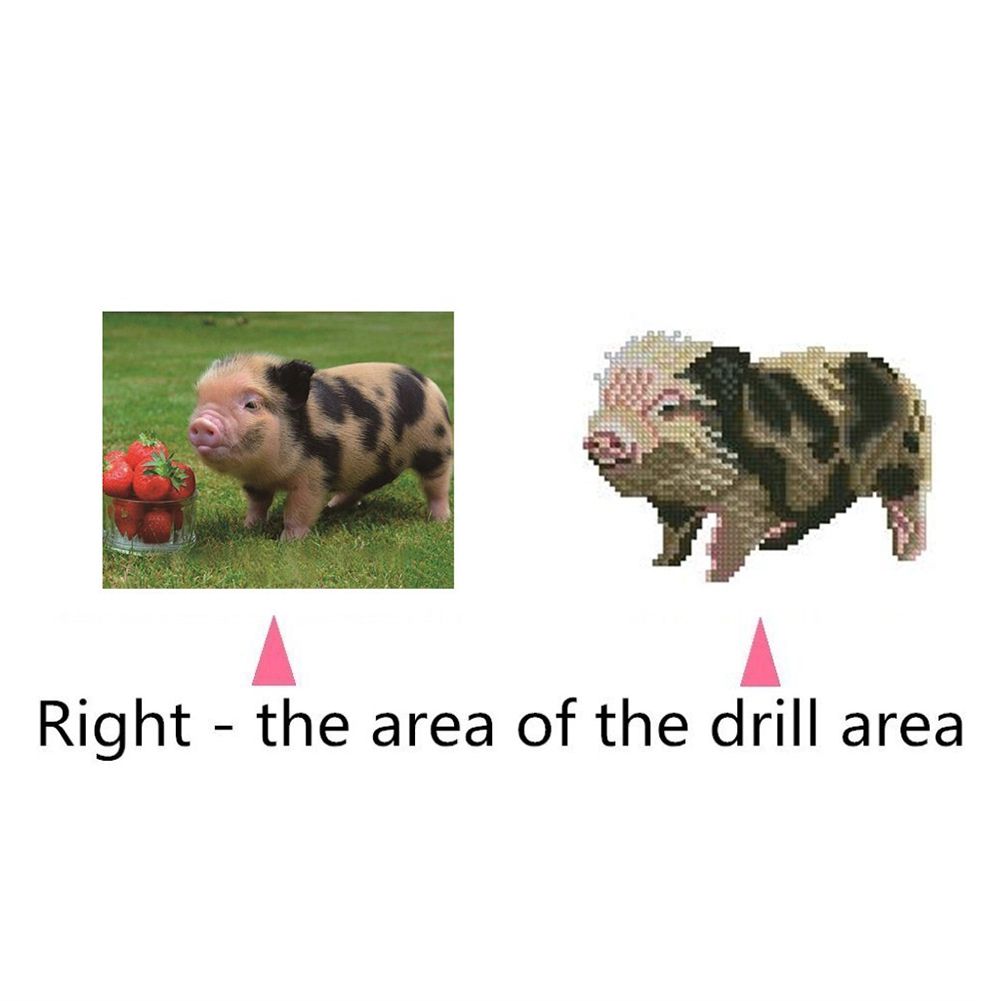 Semi diamond Small Animals Series DIY Rhinestone Painting Living Room Decoration Art Craft 03