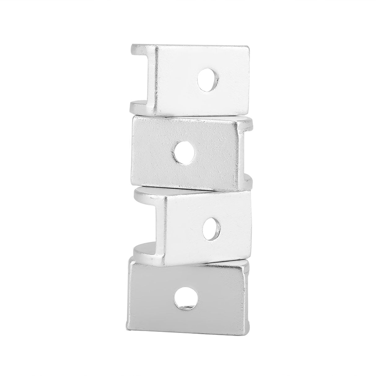 4Pcs Space Aluminum Glass Clamp Holder Window Fixing Clip Arc Bracket for Thickness 5-8mm S