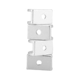 4Pcs Space Aluminum Glass Clamp Holder Window Fixing Clip Arc Bracket for Thickness 5-8mm S - Extra Image