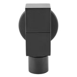 Black Brass Square Washing Machine Faucet Wall Mount Laundry Cold Water Tap(Mop Pool) - Top-Down View