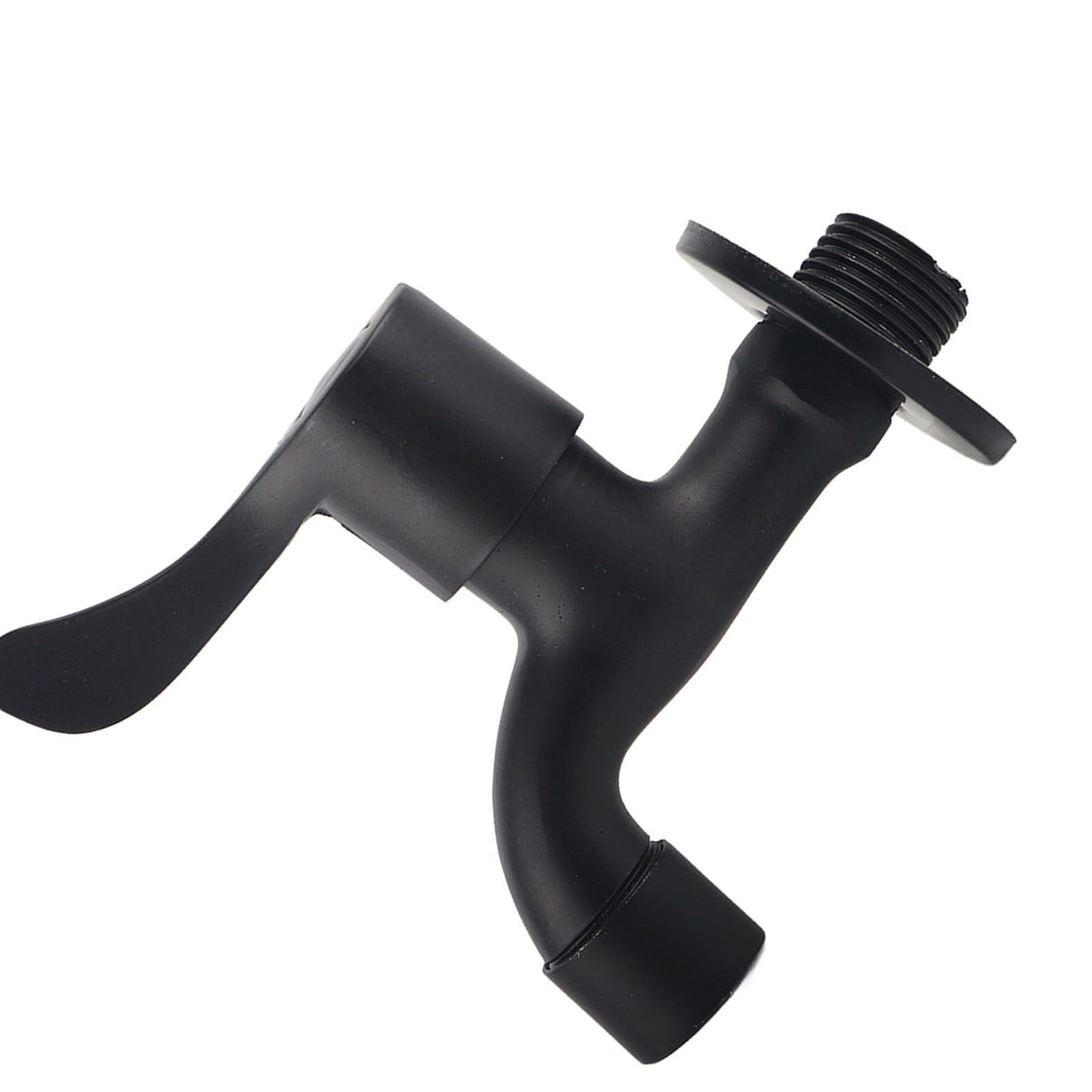 304 Stainless Steel Black Wall Mount Tap Garden Water Faucet for Bathroom(Mop Pool)