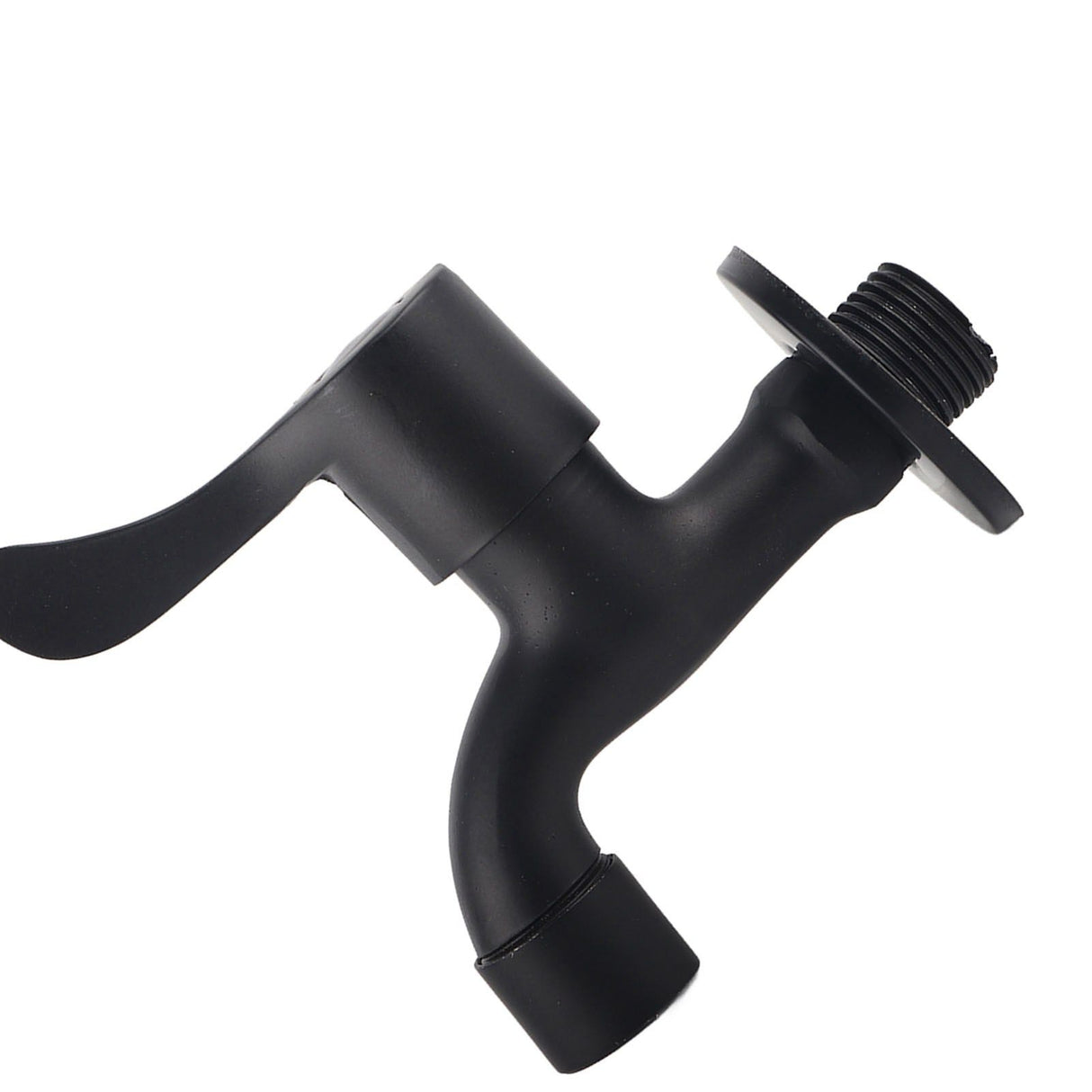 304 Stainless Steel Black Wall Mount Tap Garden Water Faucet for Bathroom(Mop Pool)