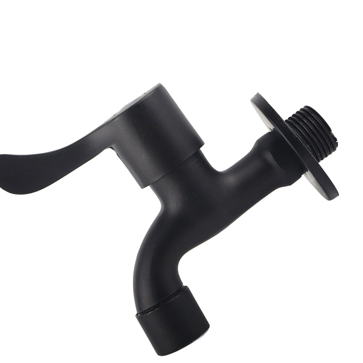 304 Stainless Steel Black Wall Mount Tap Garden Water Faucet for Bathroom(Mop Pool)
