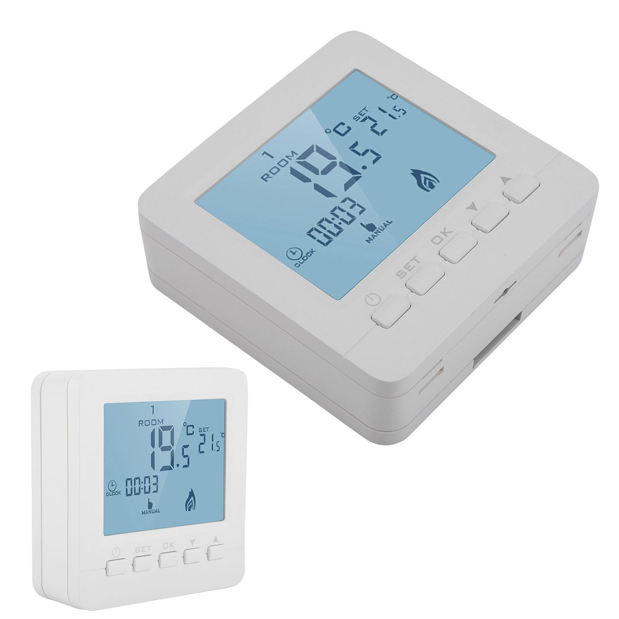 Programmable Thermostat Digital LCD Display Smart Temperature Controller 5A