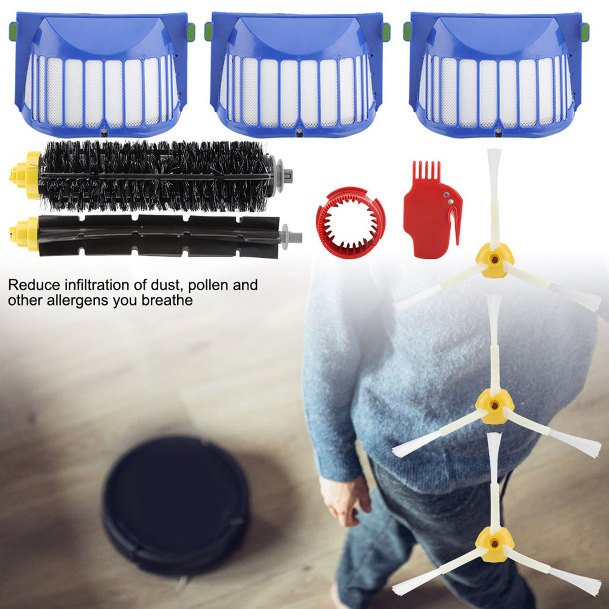 Beater Brush Filter Bristle 3 Armed Flexible Brushes for Cleaning Tool 600 610 620 625 630 650