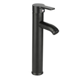 Stainless Steel Black Basin Mixer Tap Hot Cold Washbasin Sink Faucet for Bathroom Toilet - Front View