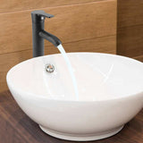 Stainless Steel Black Basin Mixer Tap Hot Cold Washbasin Sink Faucet for Bathroom Toilet - Side View