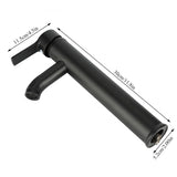 Stainless Steel Black Basin Mixer Tap Hot Cold Washbasin Sink Faucet for Bathroom Toilet