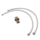 Stainless Steel Black Basin Mixer Tap Hot Cold Washbasin Sink Faucet for Bathroom Toilet