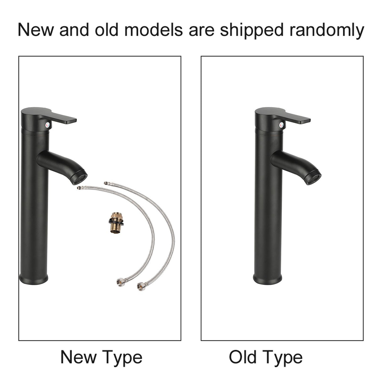 Stainless Steel Black Basin Mixer Tap Hot Cold Washbasin Sink Faucet for Bathroom Toilet