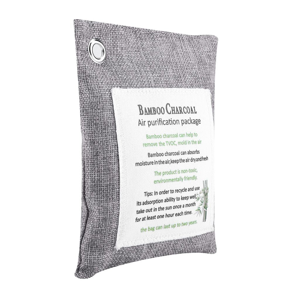 8 Colors Air Purifying Bag Activated Charcoal Bamboo Odor Purifyer Car Deodorizer Grey