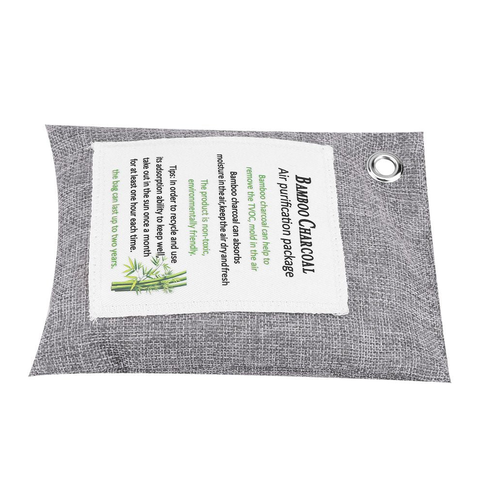 8 Colors Air Purifying Bag Activated Charcoal Bamboo Odor Purifyer Car Deodorizer Grey