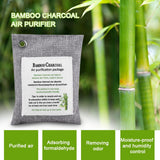 8 Colors Air Purifying Bag Activated Charcoal Bamboo Odor Purifyer Car Deodorizer Grey