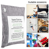 8 Colors Air Purifying Bag Activated Charcoal Bamboo Odor Purifyer Car Deodorizer Grey