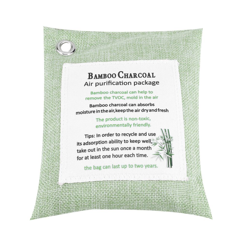 8 Colors Air Purifying Bag Activated Charcoal Bamboo Odor Purifyer Car Deodorizer Light Green