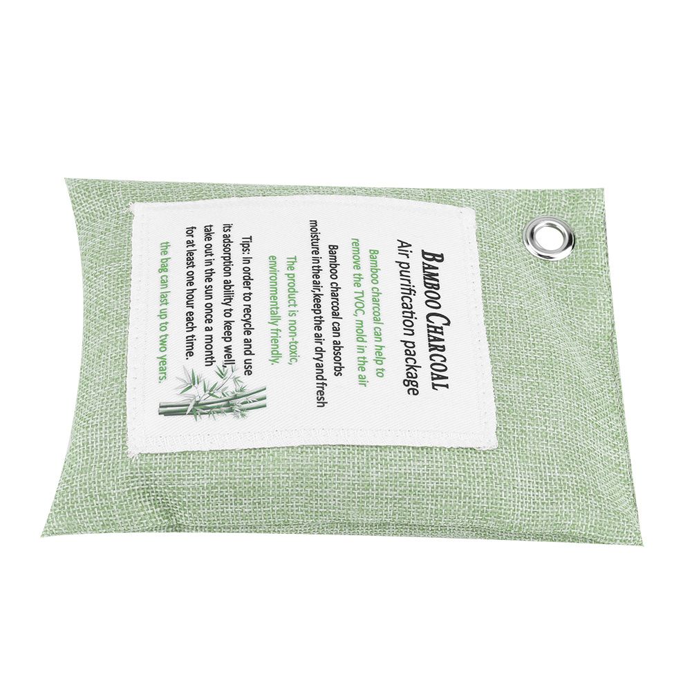 8 Colors Air Purifying Bag Activated Charcoal Bamboo Odor Purifyer Car Deodorizer Light Green