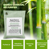 8 Colors Air Purifying Bag Activated Charcoal Bamboo Odor Purifyer Car Deodorizer Light Green - Rear View