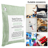 8 Colors Air Purifying Bag Activated Charcoal Bamboo Odor Purifyer Car Deodorizer Light Green