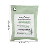 8 Colors Air Purifying Bag Activated Charcoal Bamboo Odor Purifyer Car Deodorizer Light Green