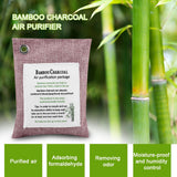 8 Colors Air Purifying Bag Activated Charcoal Bamboo Odor Purifyer Car Deodorizer Peachpuff - Rear View