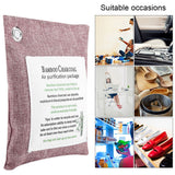 8 Colors Air Purifying Bag Activated Charcoal Bamboo Odor Purifyer Car Deodorizer Peachpuff