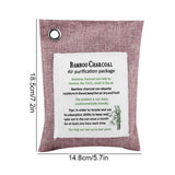 8 Colors Air Purifying Bag Activated Charcoal Bamboo Odor Purifyer Car Deodorizer Peachpuff