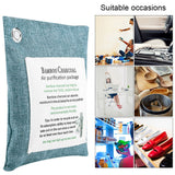 8 Colors Air Purifying Bag Activated Charcoal Bamboo Odor Purifyer Car Deodorizer Dark Blue - Low Angle