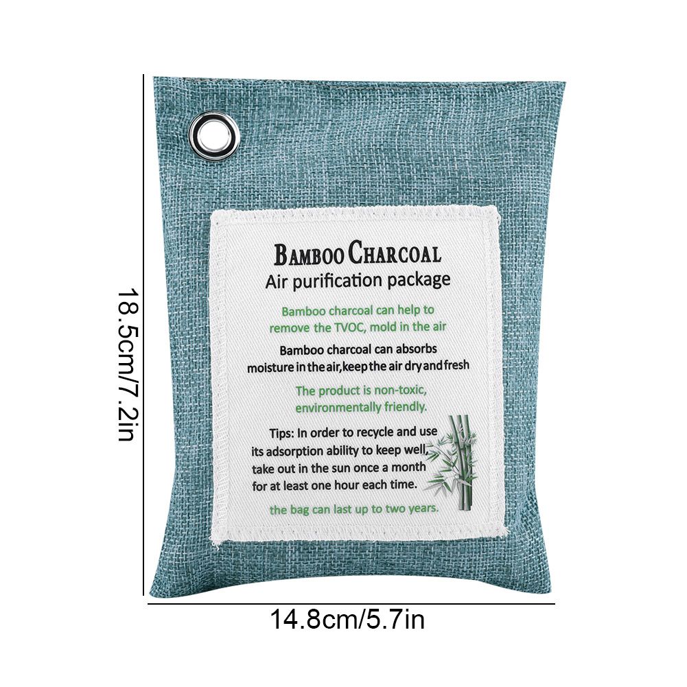 8 Colors Air Purifying Bag Activated Charcoal Bamboo Odor Purifyer Car Deodorizer Dark Blue