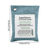 8 Colors Air Purifying Bag Activated Charcoal Bamboo Odor Purifyer Car Deodorizer Dark Blue - Extra Image