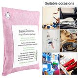 8 Colors Air Purifying Bag Activated Charcoal Bamboo Odor Purifyer Car Deodorizer Pink