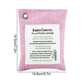 8 Colors Air Purifying Bag Activated Charcoal Bamboo Odor Purifyer Car Deodorizer Pink