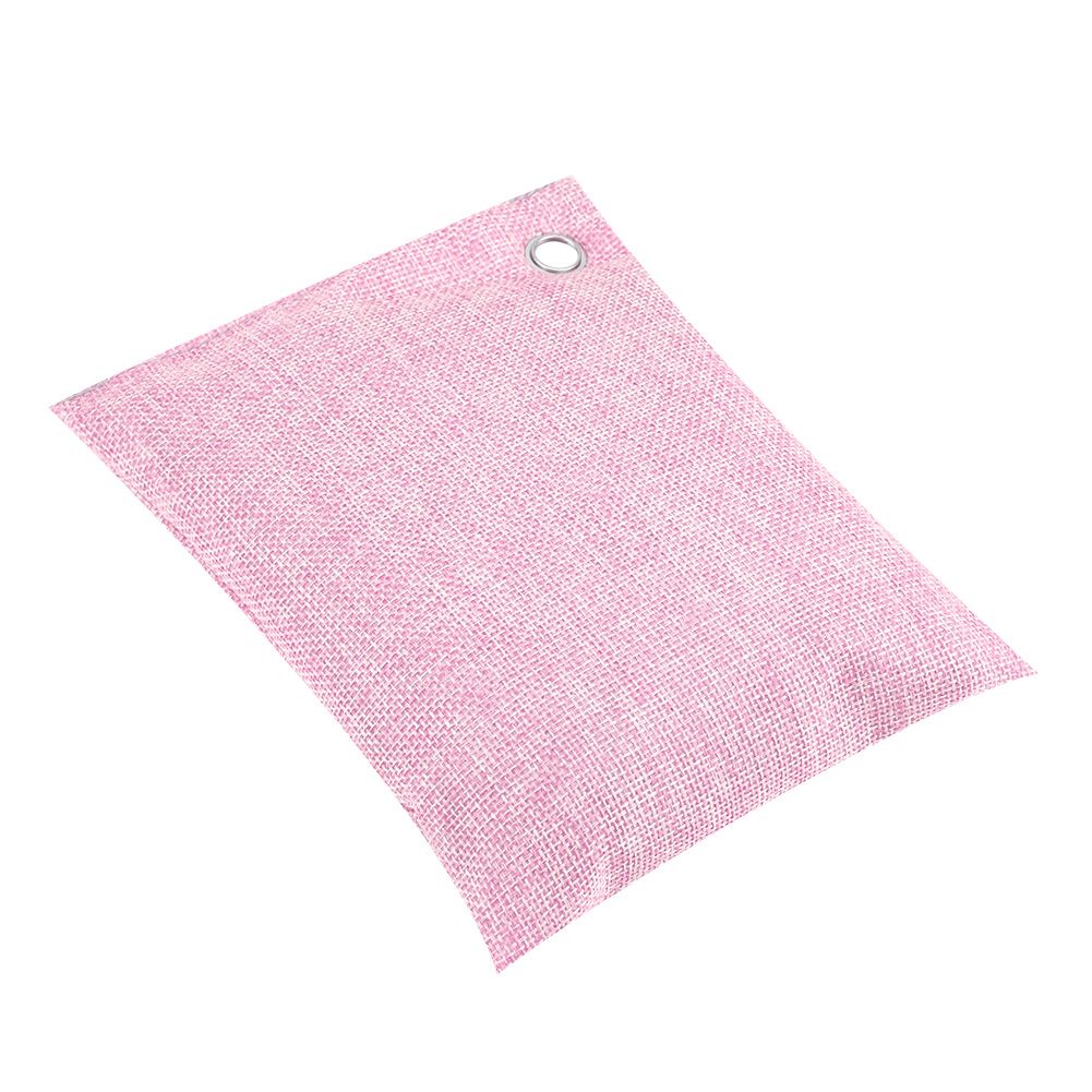 8 Colors Air Purifying Bag Activated Charcoal Bamboo Odor Purifyer Car Deodorizer Pink
