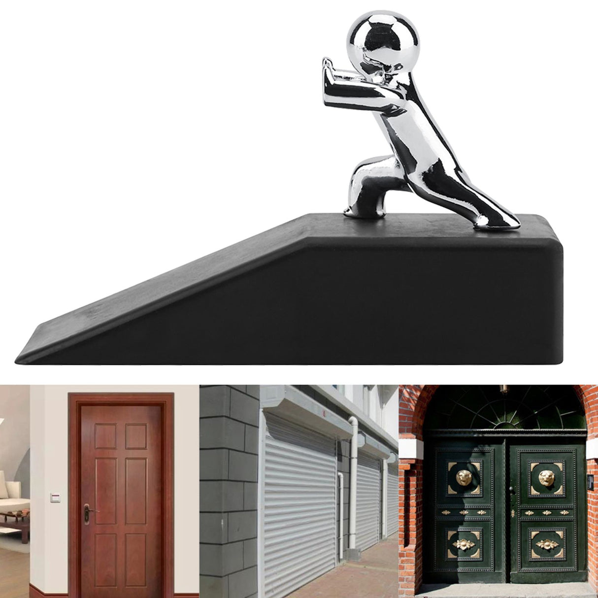 NOn slip Rubber Bases Stopper Safe Anti collision Door Stop Novelty design Decor