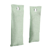2Bags Bamboo Charcoal Home Car Air Purifier Activated Carbon Shoes Deodorant Bag(Light Green)