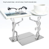 1 Pair Kung Fu People Shape Bookends Students Book Stand for School Home Table Decoration - Front View