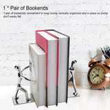 1 Pair Kung Fu People Shape Bookends Students Book Stand for School Home Table Decoration
