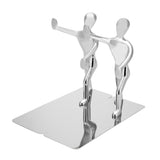 1 Pair Kung Fu People Shape Bookends Students Book Stand for School Home Table Decoration - Top-Down View