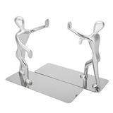 1 Pair Kung Fu People Shape Bookends Students Book Stand for School Home Table Decoration