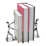 1 Pair Kung Fu People Shape Bookends Students Book Stand for School Home Table Decoration - Close-Up Angle