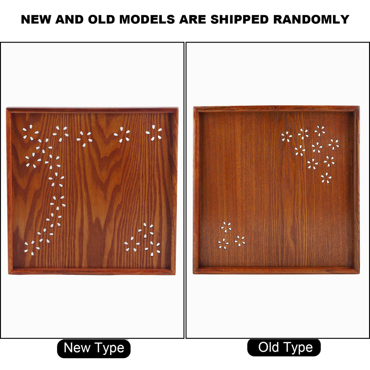 Traditional Wooden Tea Plate Coffee Fruits Snacks Serving Tray Dish for Home Restaurant 34*34cm