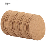 50Pcs Wood Drink Coaster Tea Coffee Cup Mat Pad Wood Tableware Home Decor
